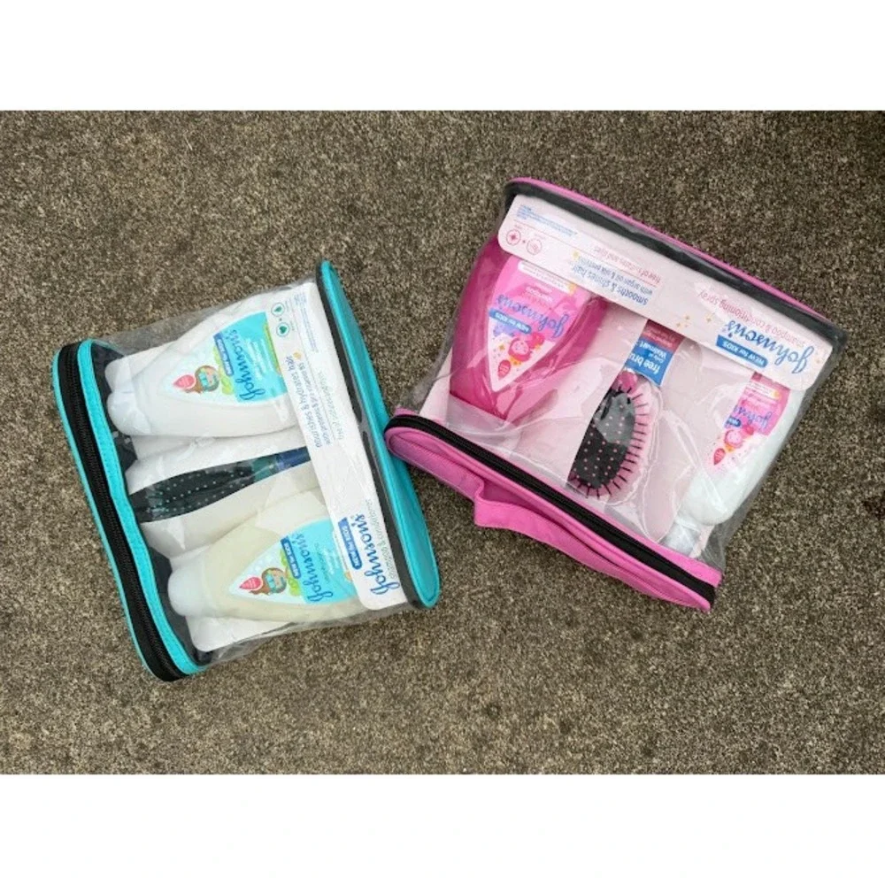 Johnsons Kids Hair Care Gift Sets Ultra-Hydrating Shiny Soft Shampoo Brush 2pk